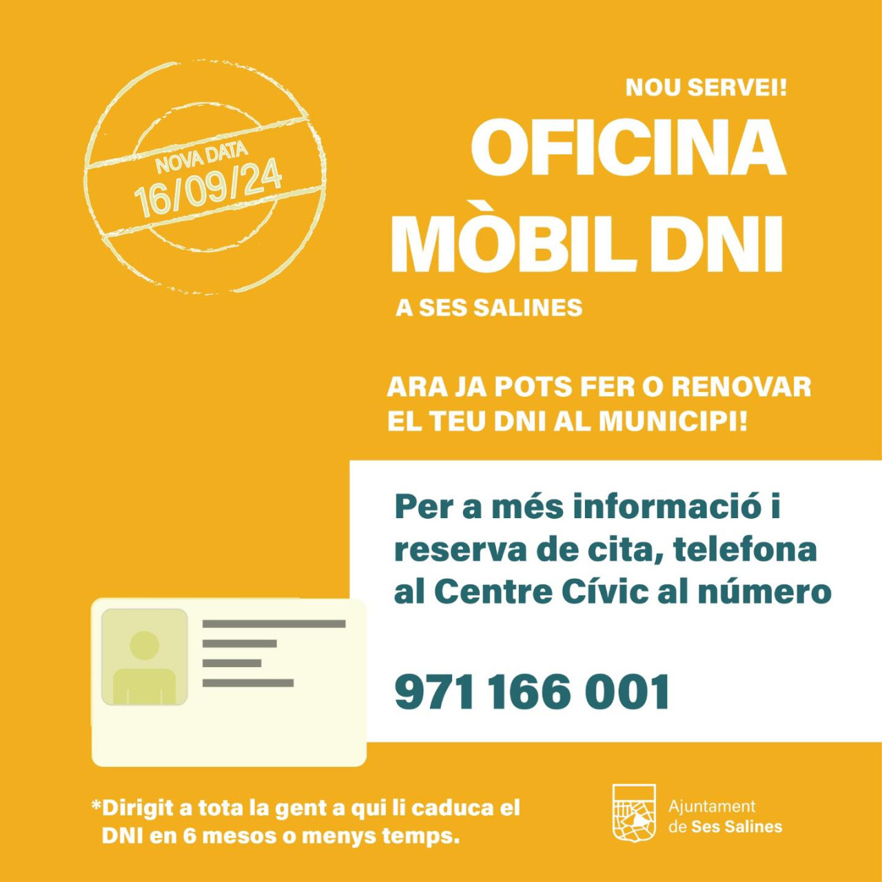 FER-TE EL DNI AL MUNICIPI