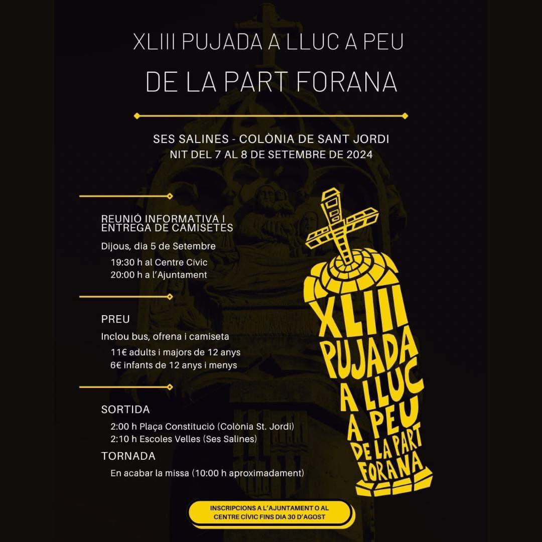 XLIII PUJADA A LLUC A PEU DE LA PART FORANA
