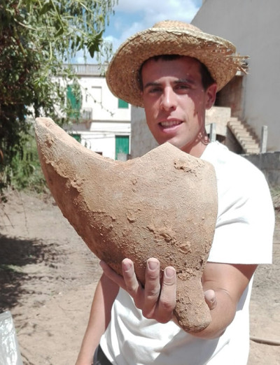 Àmfora trobada als nivells d’enderroc del segle I dC