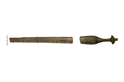 Espasa de l'època del bronze trobada casualment al carrer d'Antoni Vidal. Museu de Lluc