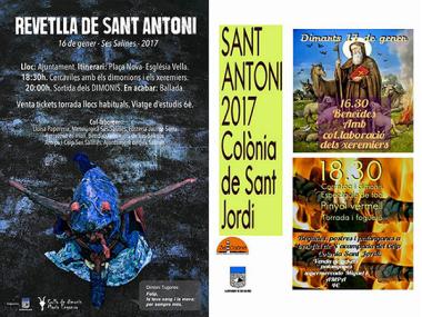 Ses Salines i la Colònia de Sant Jordi celebren Sant Antoni amb un ampli ventall d’activitats